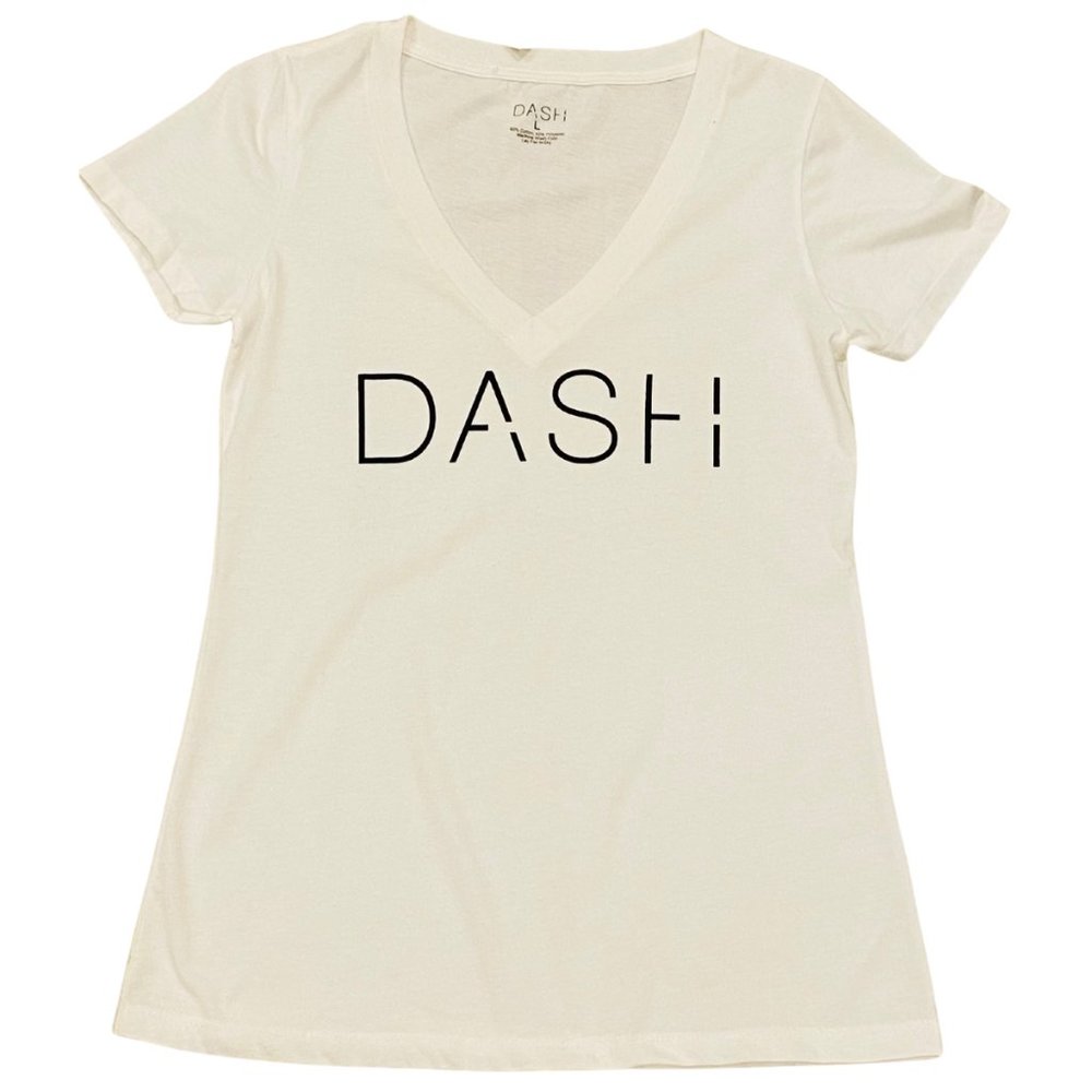 Dash Kardashian Short Sleeve V-Neck Tee